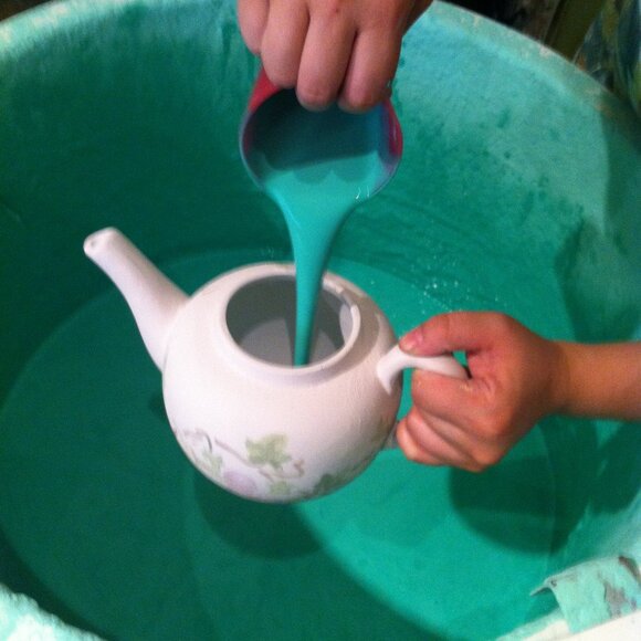 Hand Painted Teapot - Picture 7 of 10